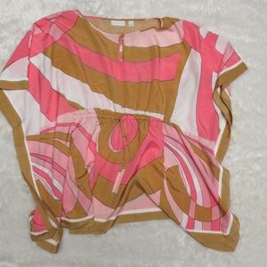 Pink and Brown New York & Company Blouse